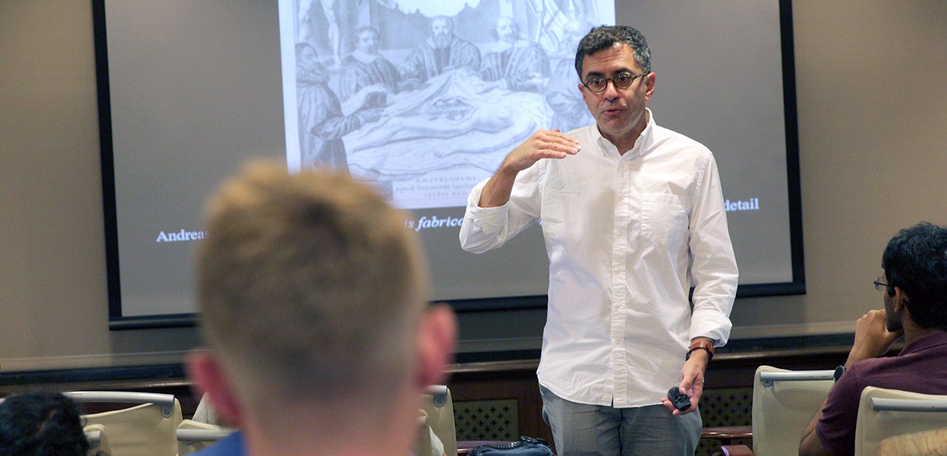 Professor giving a lecture
