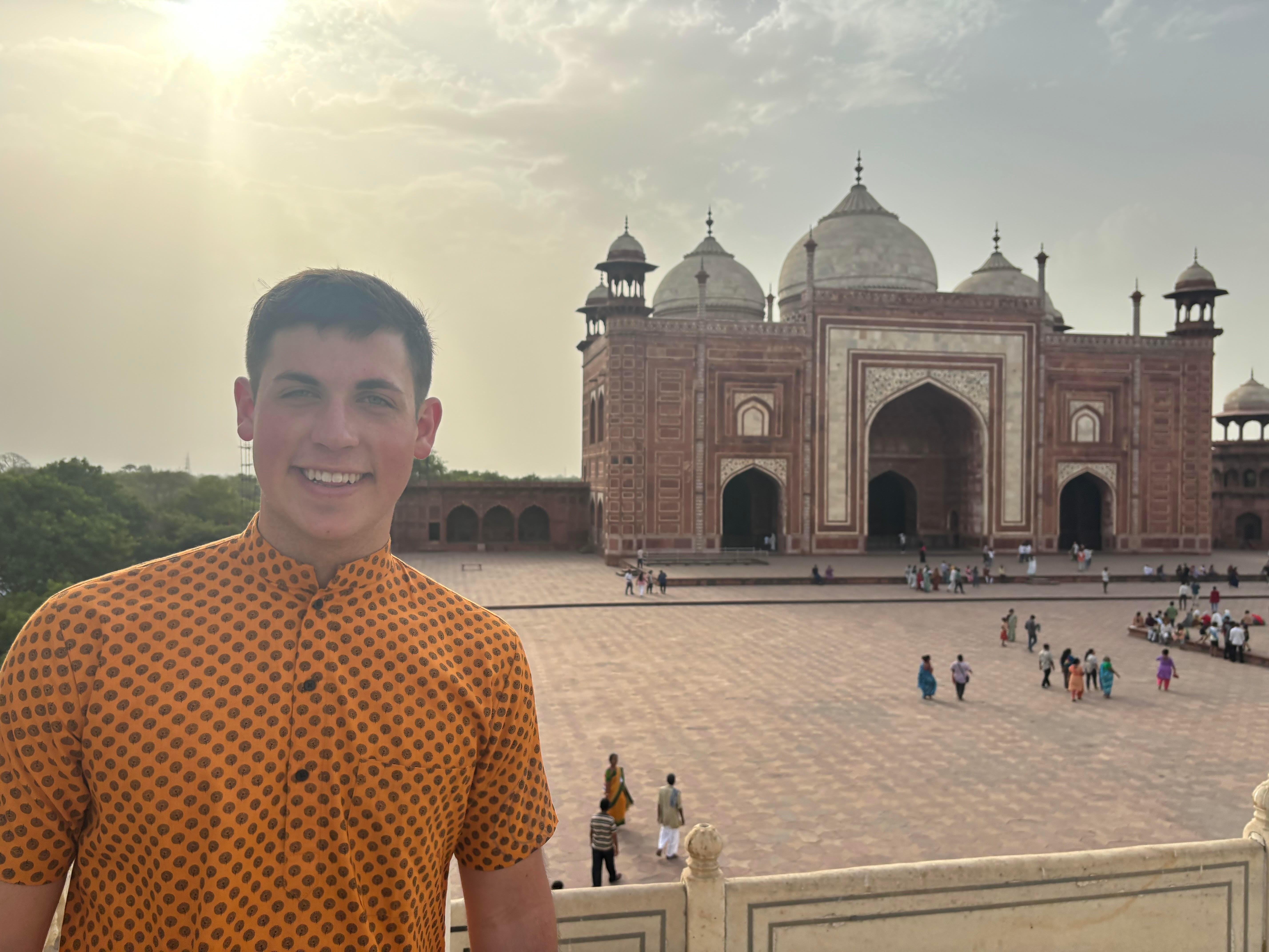 A student studying abroad in India
