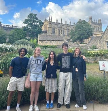 Students studying abroad 