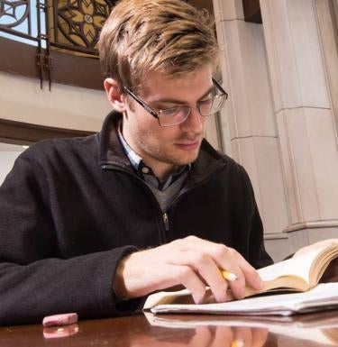 Person studying