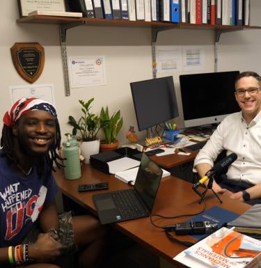 Ian with Dr. Brigham