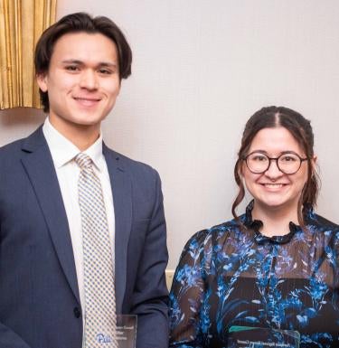 Simon Wang and Lauren DelSignore