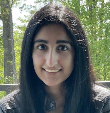 Frederick Honors College student Vidya Surti