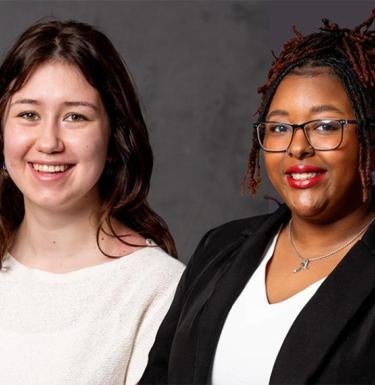 Ashawnti Buckner and Gabriella Lombardi