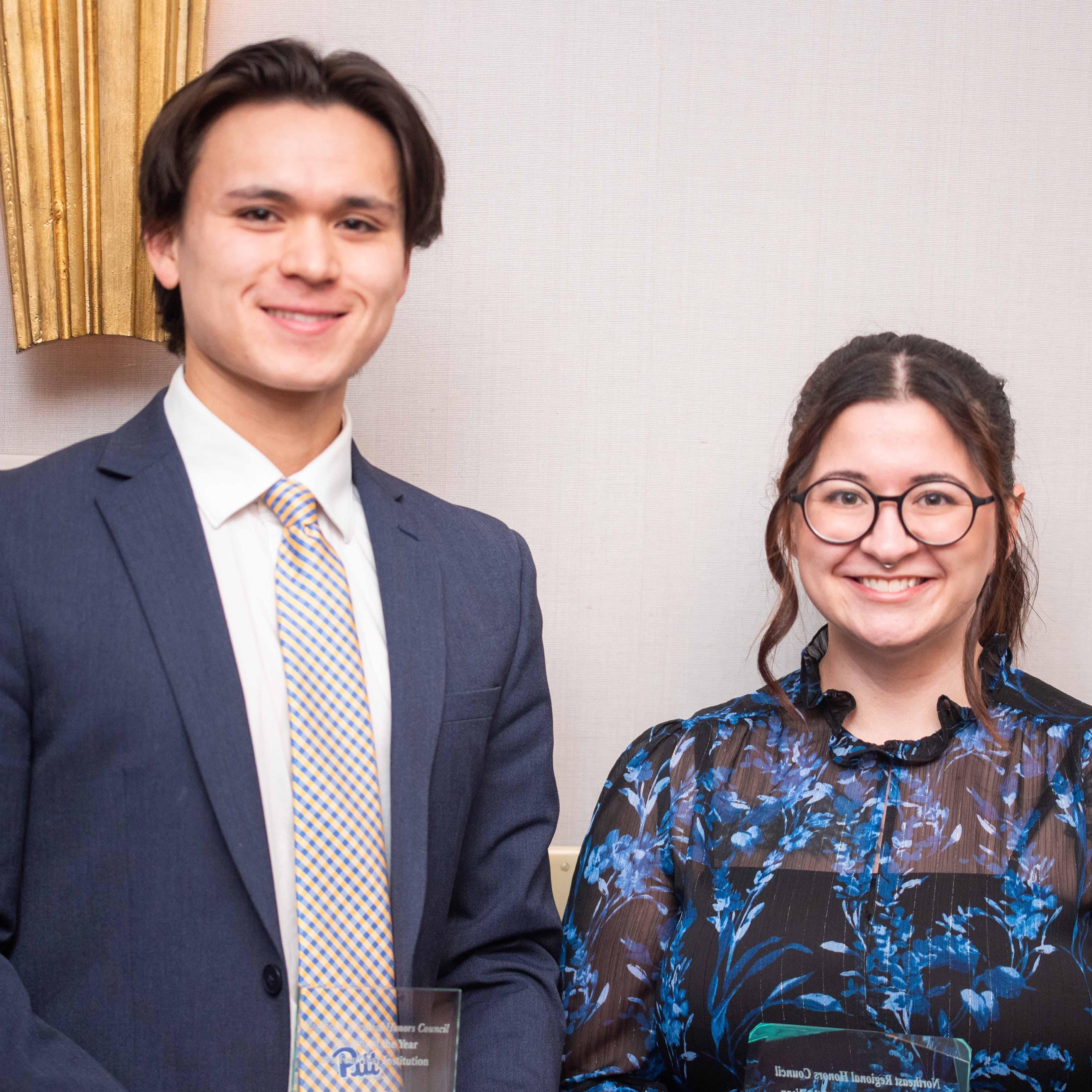 Simon Wang and Lauren DelSignore