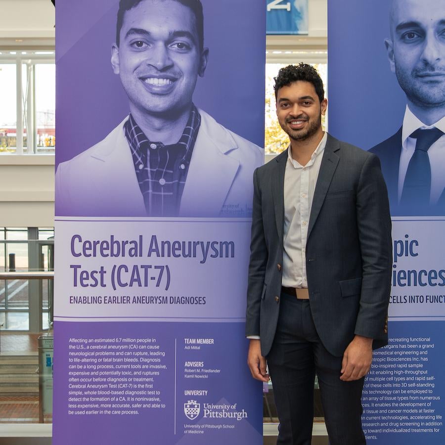Adi Mittal at the 2023 Collegiate Inventors Competition, photo courtesy of the National Inventors Hall of Fame.